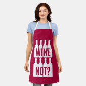 Wein nicht schürze (Getragen)