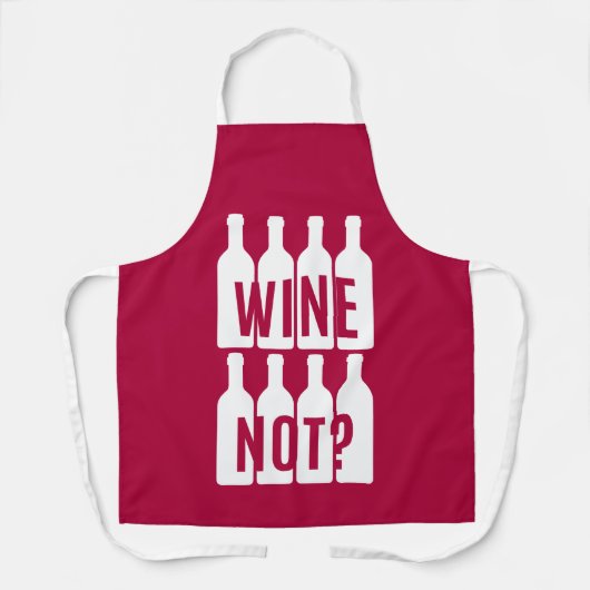 Wein nicht schürze (Vorderseite)