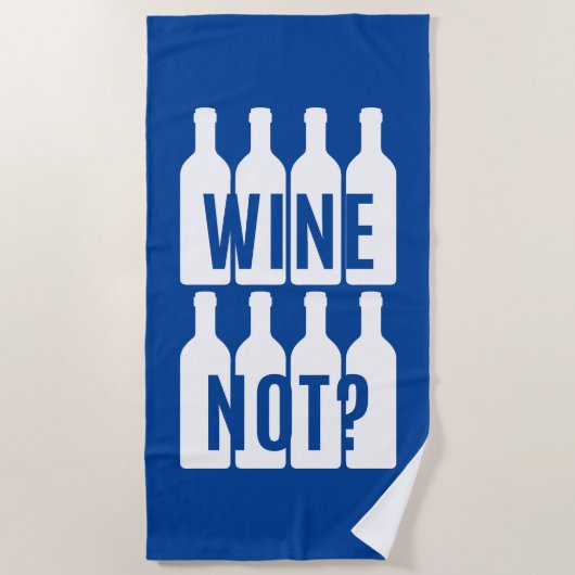 Wein nicht strandtuch (Vorderseite)