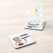 Wein nicht? Untersetzer einer Weinfrau (Rechte Seite)