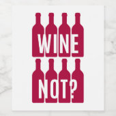 Wein nicht weinetikett (Einzelnes Label)