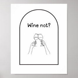 Wein nicht? Weinposter Poster