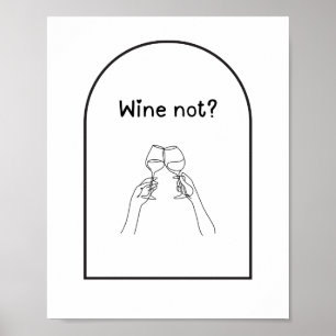 Wein nicht? Weinposter Poster