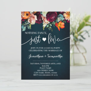 Wein Nichts Fancy Nur Liebe Hochzeits-Einladung zu Save The Date