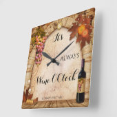 Wein O'Clock Weinberg oder Wein Thema Uhr (Winkel)