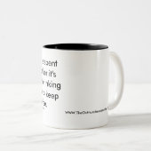 Wein- oder Kaffee-Tasse. Die zahlenmäßig überlegen Zweifarbige Tasse (VorderseiteRechts)