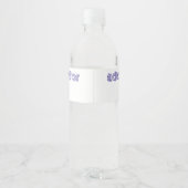 Wein (oder Schaumwein) Flaschenetikett (4" x 3,5") Wasserflaschenetikett (Rückseite)