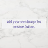 Wein (oder Schaumwein) Flaschenetikett (4" x 3,5") Wasserflaschenetikett (Einzelnes Label)