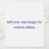 Wein (oder Schaumwein) Flaschenetikett (4" x 3,5") Weinetikett (Einzelnes Label)