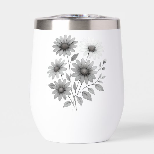 Wein oder Wassertumbler - Daisy Design - Corrine & (Vorderseite)