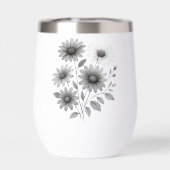 Wein oder Wassertumbler - Daisy Design - Corrine & (Rückseite)
