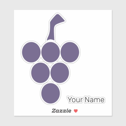 Wein oder Wein für Trauben und Weintrauben Aufkleber (Blatt)