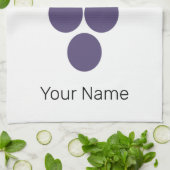 Wein oder Wein für Trauben und Weintrauben Geschirrtuch (Gefaltet)