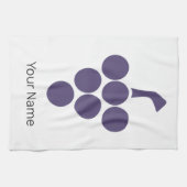 Wein oder Wein für Trauben und Weintrauben Geschirrtuch (Horizontal)