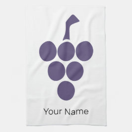 Wein oder Wein für Trauben und Weintrauben Geschirrtuch