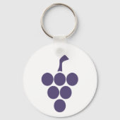 Wein oder Wein für Trauben und Weintrauben Schlüsselanhänger (Vorderseite)