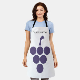 Wein oder Wein für Trauben und Weintrauben Schürze