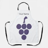 Wein oder Wein für Trauben und Weintrauben Schürze (Vorderseite)