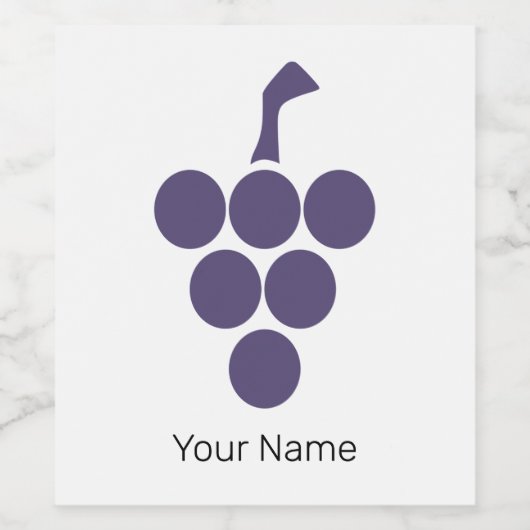 Wein oder Wein für Trauben und Weintrauben Weinetikett (Einzelnes Label)