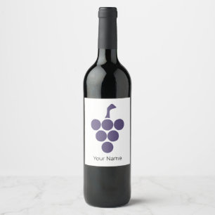 Wein oder Wein für Trauben und Weintrauben Weinetikett