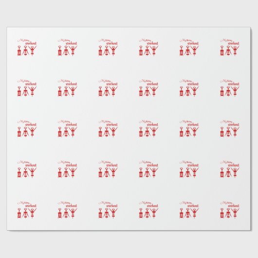 Wein-Öffner Geschenkpapier (Flach)