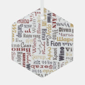 Wein Ornament Aus Glas (Vorderseite)