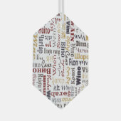 Wein Ornament Aus Glas (Vorderseite Rechts)