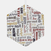 Wein Ornament Aus Glas (Rückseite)