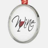 WEIN ORNAMENT AUS METALL (Links)