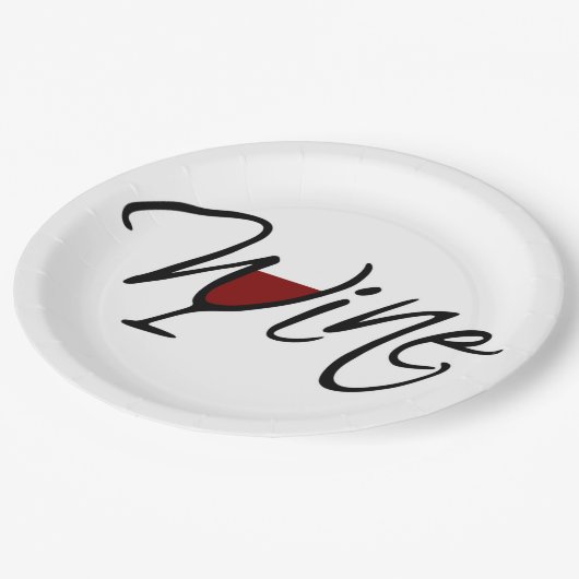 WEIN PAPPTELLER (Schrägansicht)
