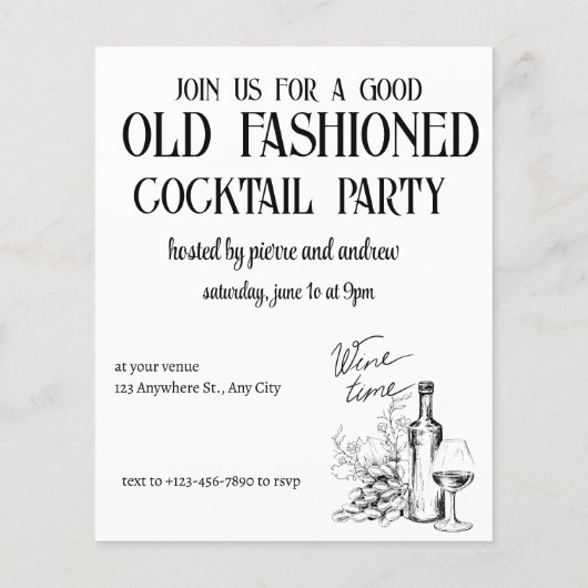 WEIN-PARTY FLYER (Hinten)