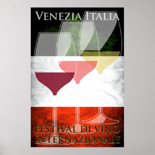 Wein-Plakat-Italien-Italiener Poster