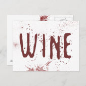 Wein Postkarte (Vorne/Hinten)