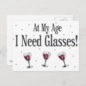 Wein Postkarte (Vorne/Hinten)