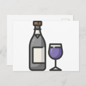 Wein Postkarte (Vorne/Hinten)