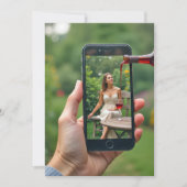 Wein Pouring 21. Geburtstag Party Einladung (Vorderseite)