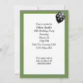 Wein Pouring 30. Geburtstag Party Einladung (Rückseite)