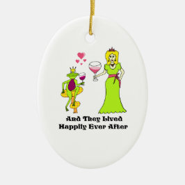 Wein-Prinz u. Prinzessin… glücklich seitdem Keramikornament