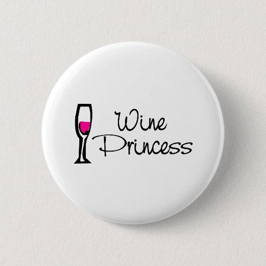 Wein-Prinzessin Button (Vorderseite)