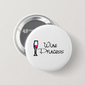 Wein-Prinzessin Button (Vorne & Hinten)