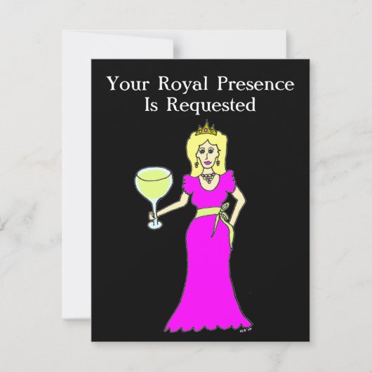 Wein-Prinzessin Gathering Einladung (Vorderseite)