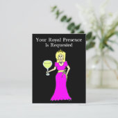Wein-Prinzessin Gathering Einladung (Stehend Vorderseite)