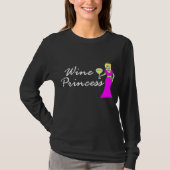 Wein-Prinzessin königlich dunkler T - Shirt (Vorderseite)