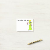 Wein-Prinzessin Tasting Notes Post-it Klebezettel (Auf Schreibtisch)