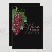 Wein-Probieren-Party-Gewohnheits-Einladung Einladung (Vorne/Hinten)