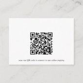 Wein-QR-Code-Brautjunggesellinnenabschied-Registry Begleitkarte (Rückseite)