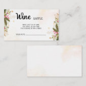 Wein Raffle Ticket Weihnachten Brautparty (Vorne/Hinten)