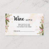 Wein Raffle Ticket Weihnachten Brautparty (Vorderseite)