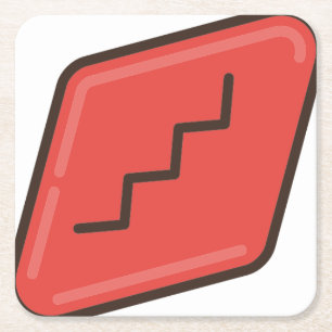 Wein Rechteckiger Pappuntersetzer