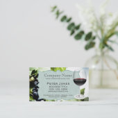 Wein-/Restaurantgewerbe-Karten Visitenkarte (Stehend Vorderseite)